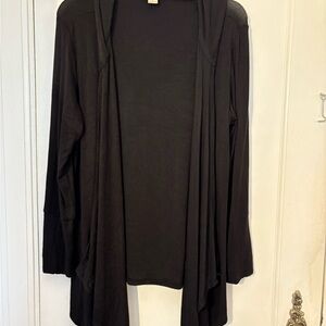 Style & Co. Black Women's Hooded Cardigan